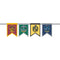 AMSCAN CA Halloween Harry Potter House Crests Pennant Felt Banner, 16.5 x 72 Inches, 1 Count