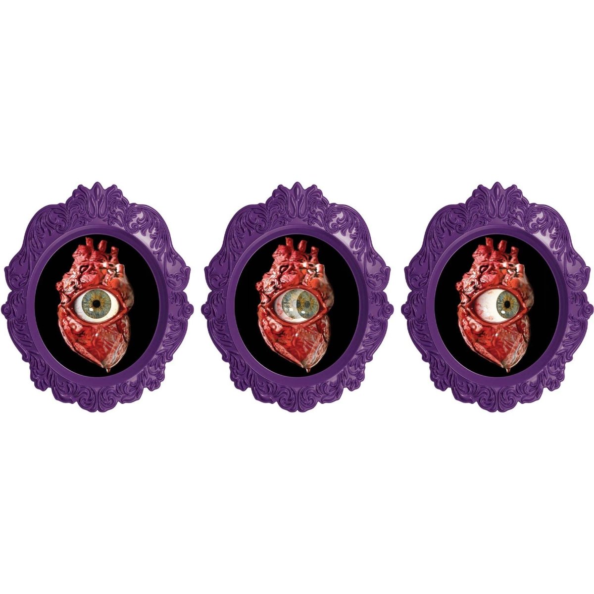 AMSCAN CA Halloween Heart Lenticular Poster, 11.5 x 9.5 Inches, 1 Count