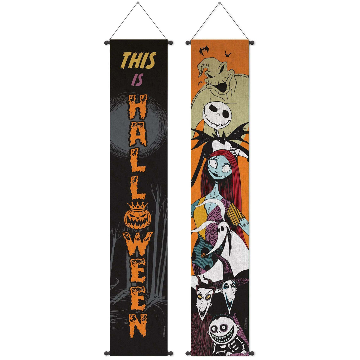 AMSCAN CA Halloween Nightmare Before Christmas Hanging Flags, 2 Count