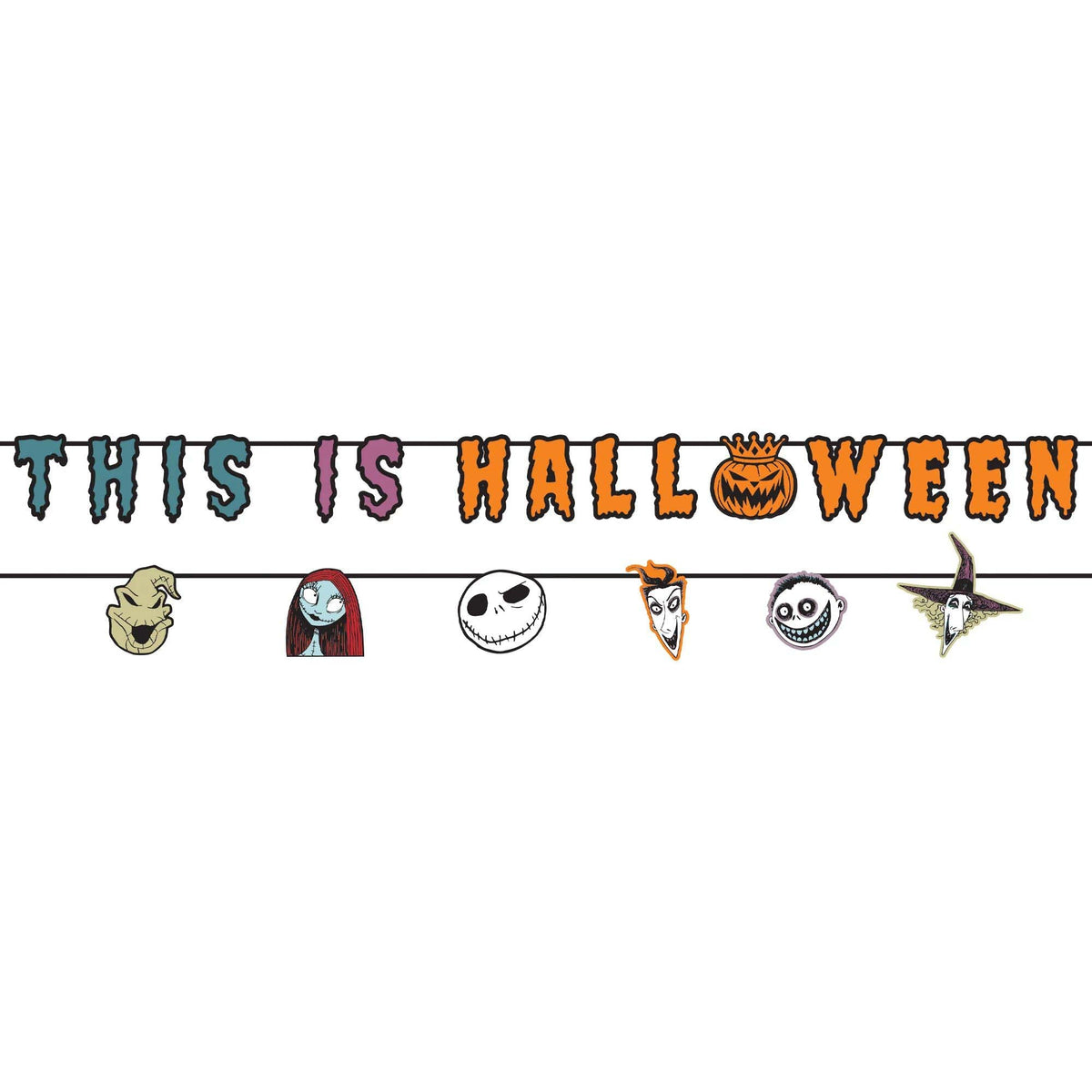 AMSCAN CA Halloween Nightmare Before Christmas "This is Halloween" Double Paper Banner, 2 Count