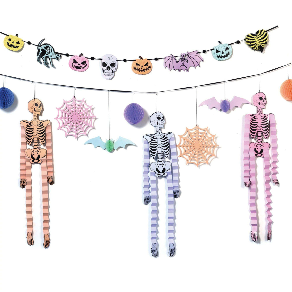 AMSCAN CA Halloween Pastel Halloween Paper Banners, 72 Inches, 2 Count