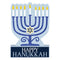 AMSCAN CA Hanukkah Hannukah Menorah Standing Sign Decoration, 9 x 7 Inches, 1 Count