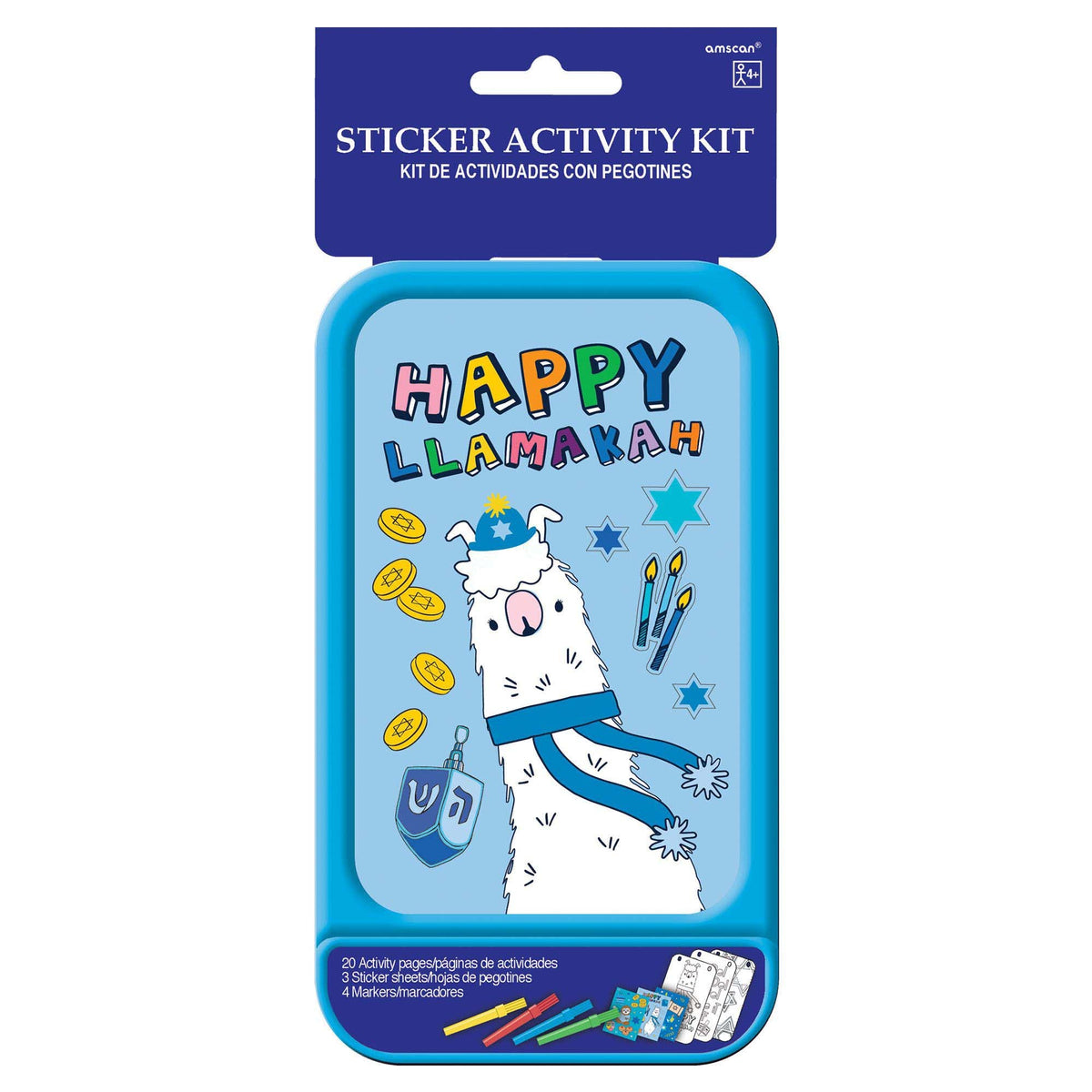 AMSCAN CA Hanukkah Hanukkah Sticker Activity Set, 1 Count