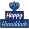 AMSCAN CA Hanukkah Happy Hanukkah Standing Sign Decoration, 10 x 9 Inches, 1 Count 192937405123