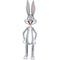 AMSCAN CA Kids Birthday Airwalkers Space Jam Bugs Bunny, 82 in, 1 count 026635083423