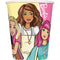 AMSCAN CA Kids Birthday Barbie Birthday Party Paper Cups, 9 Oz, 8 Count