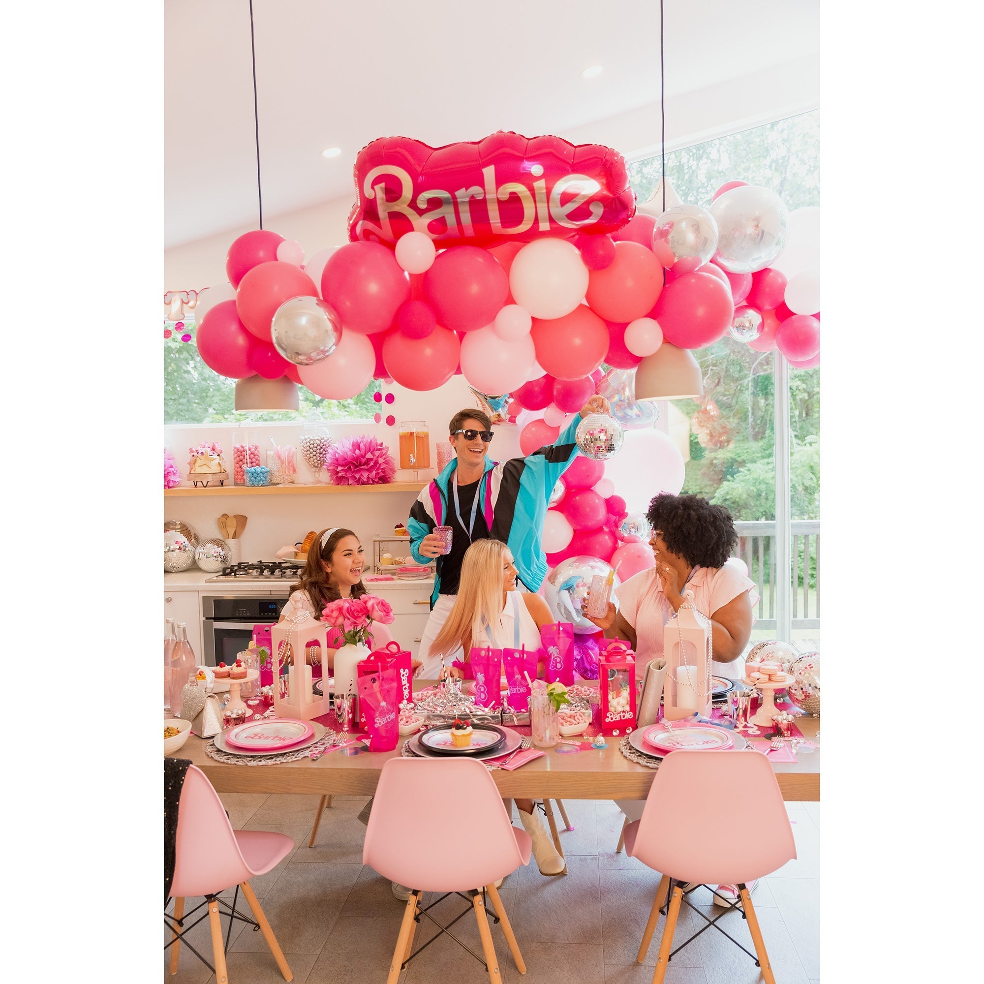 Barbie - assiettes - 8 pièces - 23 cm ø - karton - Rose - party - fête d