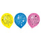 AMSCAN CA Kids Birthday Blue Clues Latex Balloons, Pink, Blue & Yellow, 12 Inches, 6 Count
