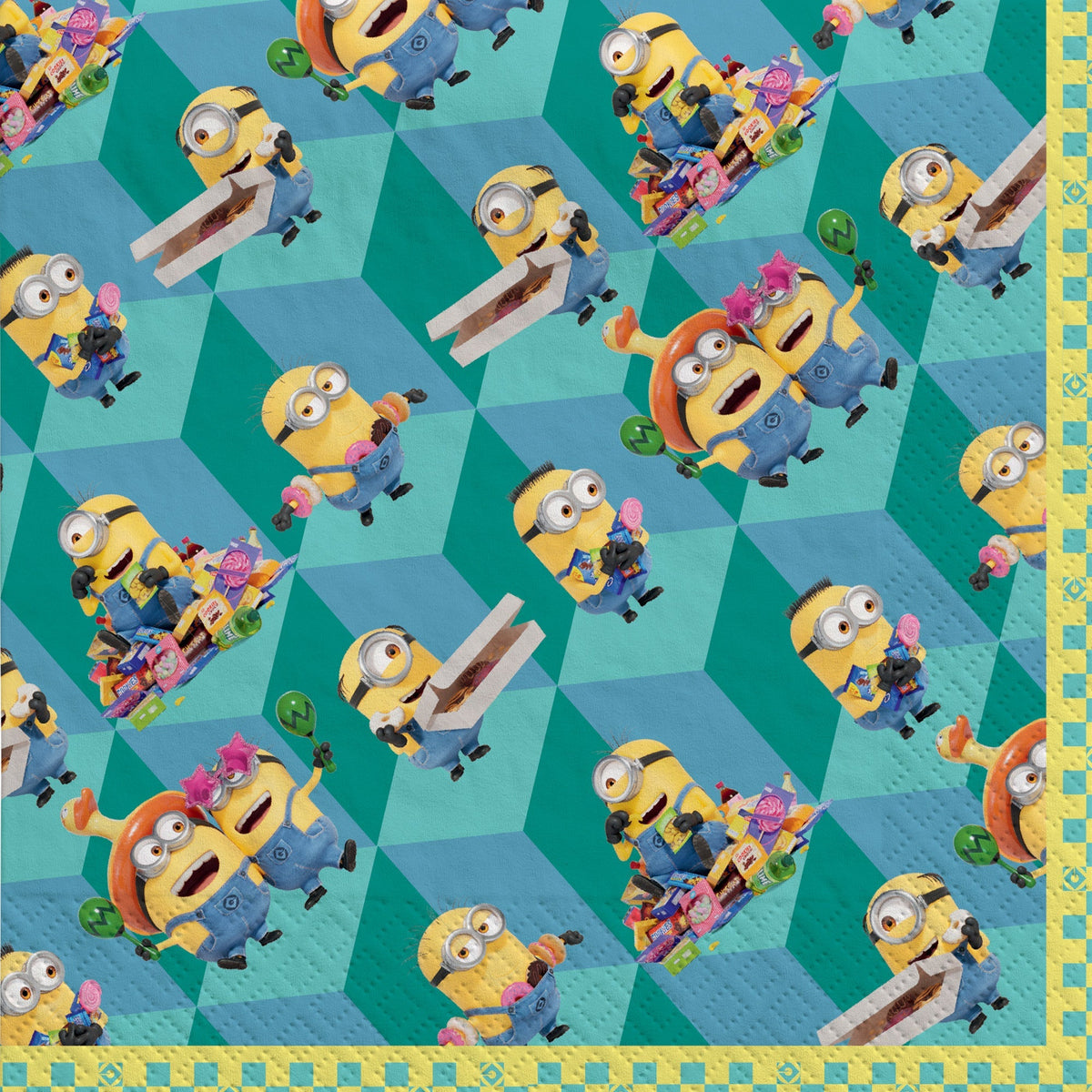 AMSCAN CA Kids Birthday Despicable Me 4 Birthday Large Lunch Napkins, 16 Count 192937433430