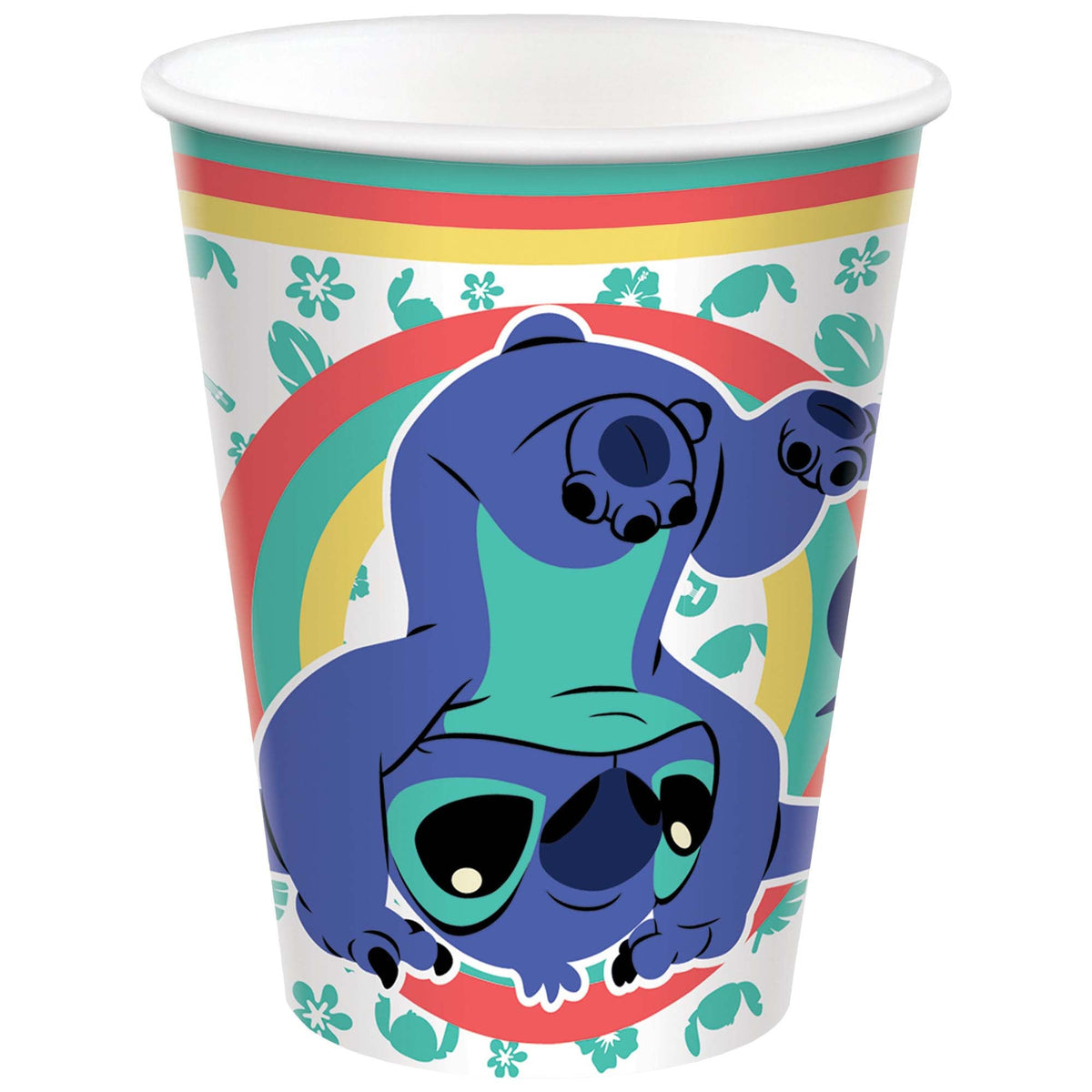 AMSCAN CA Kids Birthday Disney Stitch Birthday Party Paper Cups, 9 Oz, 8 Count
