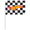 AMSCAN CA Kids Birthday Hot Wheels Race Flag Favours, 8 Count