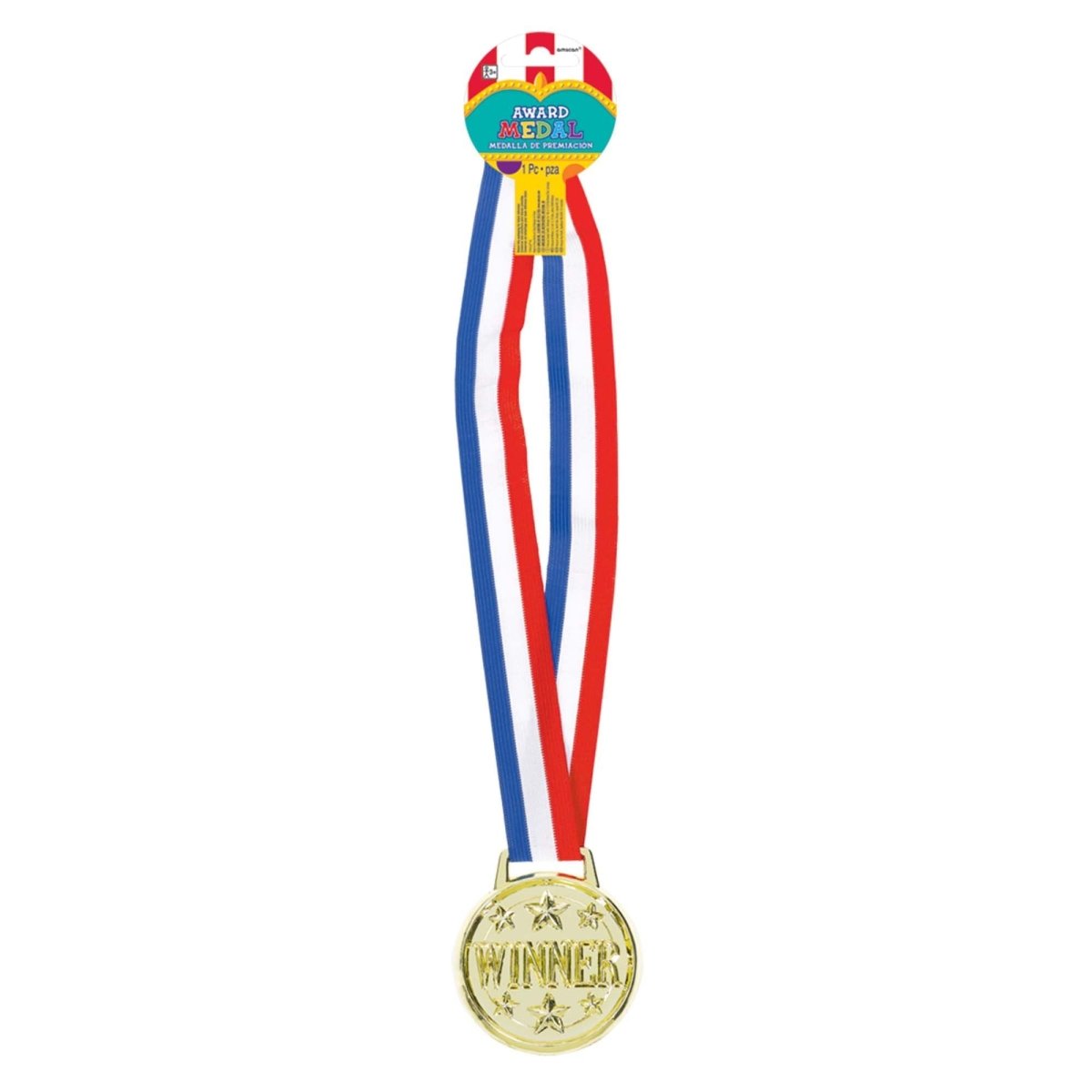 AMSCAN CA Kids Birthday Jumbo Winner Medal, 1 Count