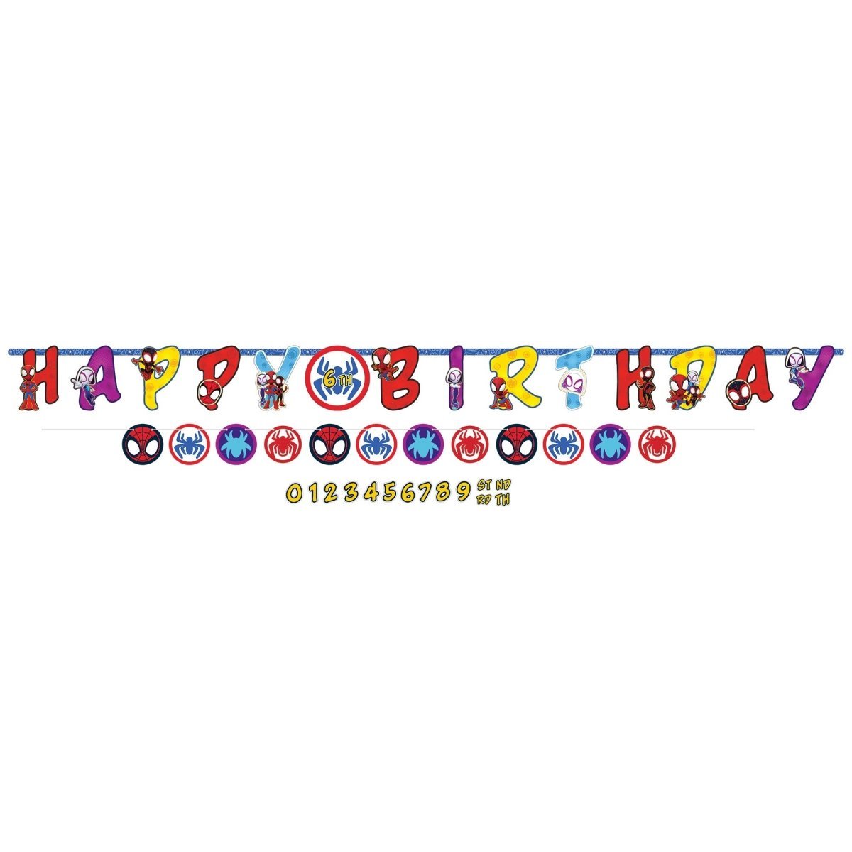 Amscan Ballett Happy Birthday Banner – Bunte Buchstaben-Girlande, 1,8m Lang, Aus Pappe, Für Kindergeburtstags-Deko