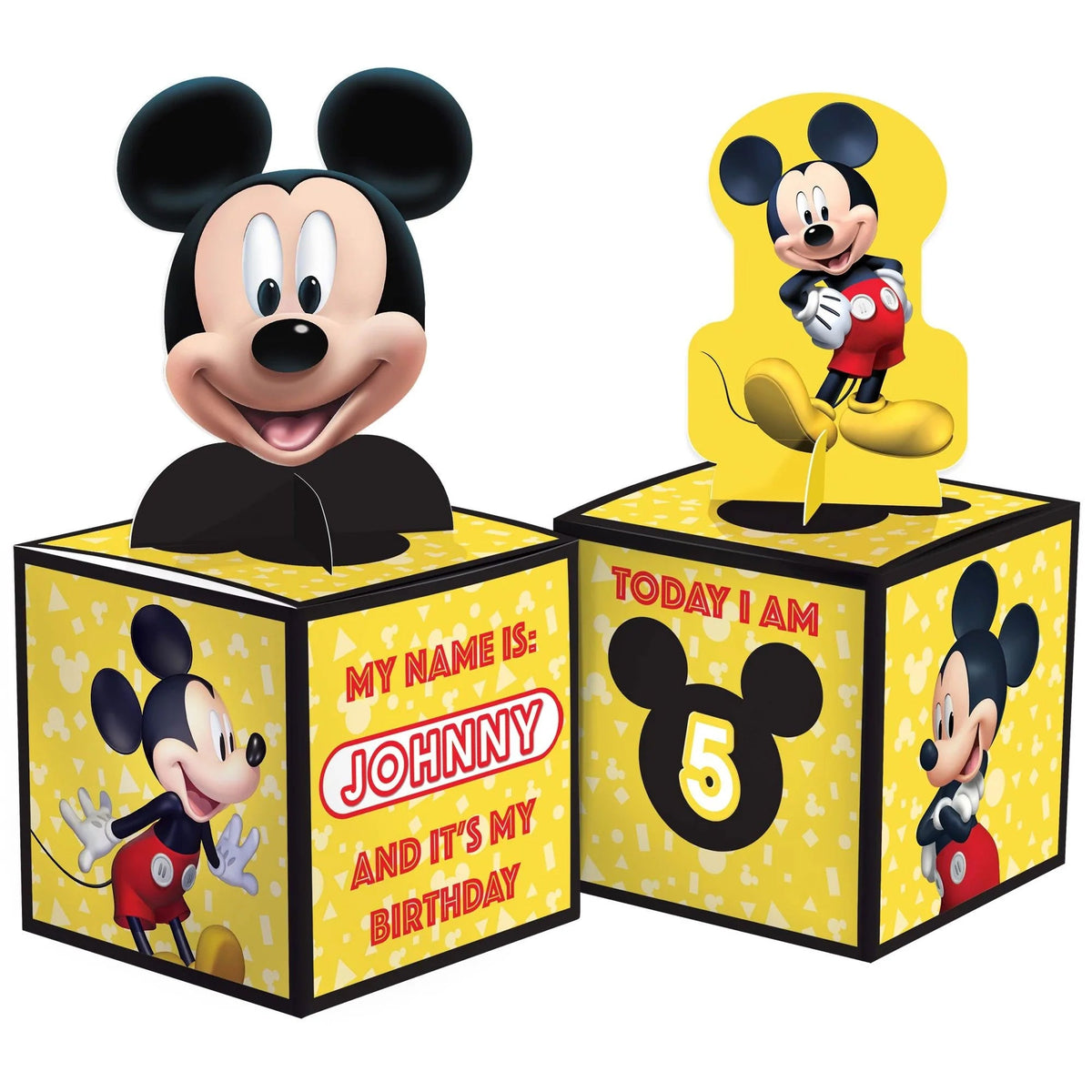 AMSCAN CA Kids Birthday Mickey Mouse Forever Birthday Paper Table Centerpiece Decoration Kit, 6 Count 192937367179