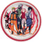 AMSCAN CA Kids Birthday Naruto Birthday Large Round Lunch Paper Plates, 9 Inches, 8 Count