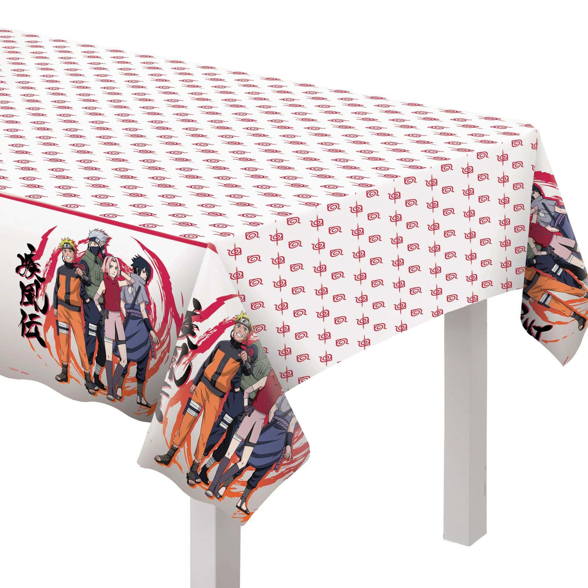 AMSCAN CA Kids Birthday Naruto Birthday Rectangular Plastic Table Cover, 54 x 96 Inches, 1 Count