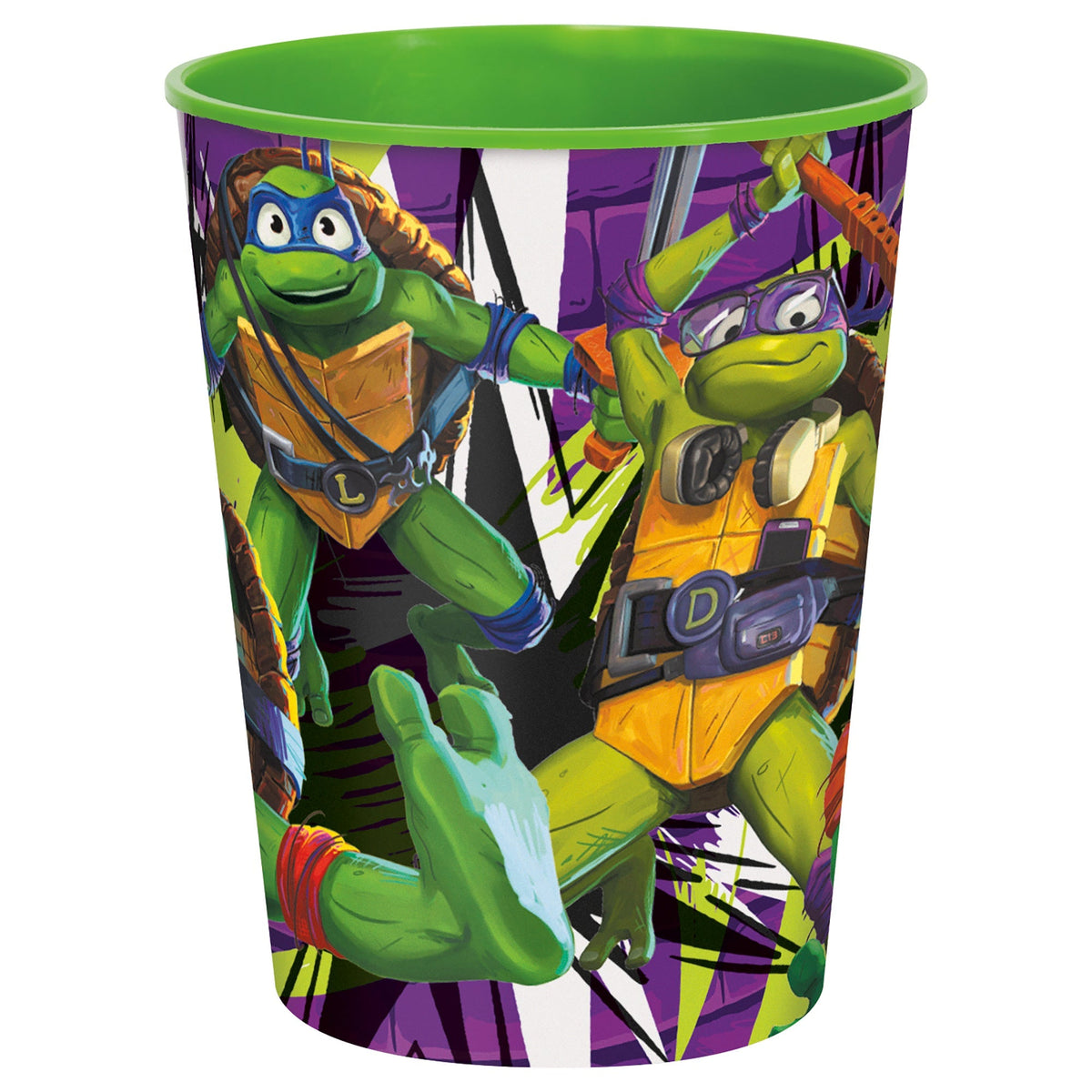 UNIQUE PARTY FAVORS Kids Birthday Ninja Turtles: Mutant Mayhem Birthday Green Favour Cup, 16 Oz, 1 Count