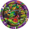 UNIQUE PARTY FAVORS Kids Birthday Ninja Turtles: Mutant Mayhem Birthday Large Round Lunch Paper Plates, 9 Inches, 8 Count