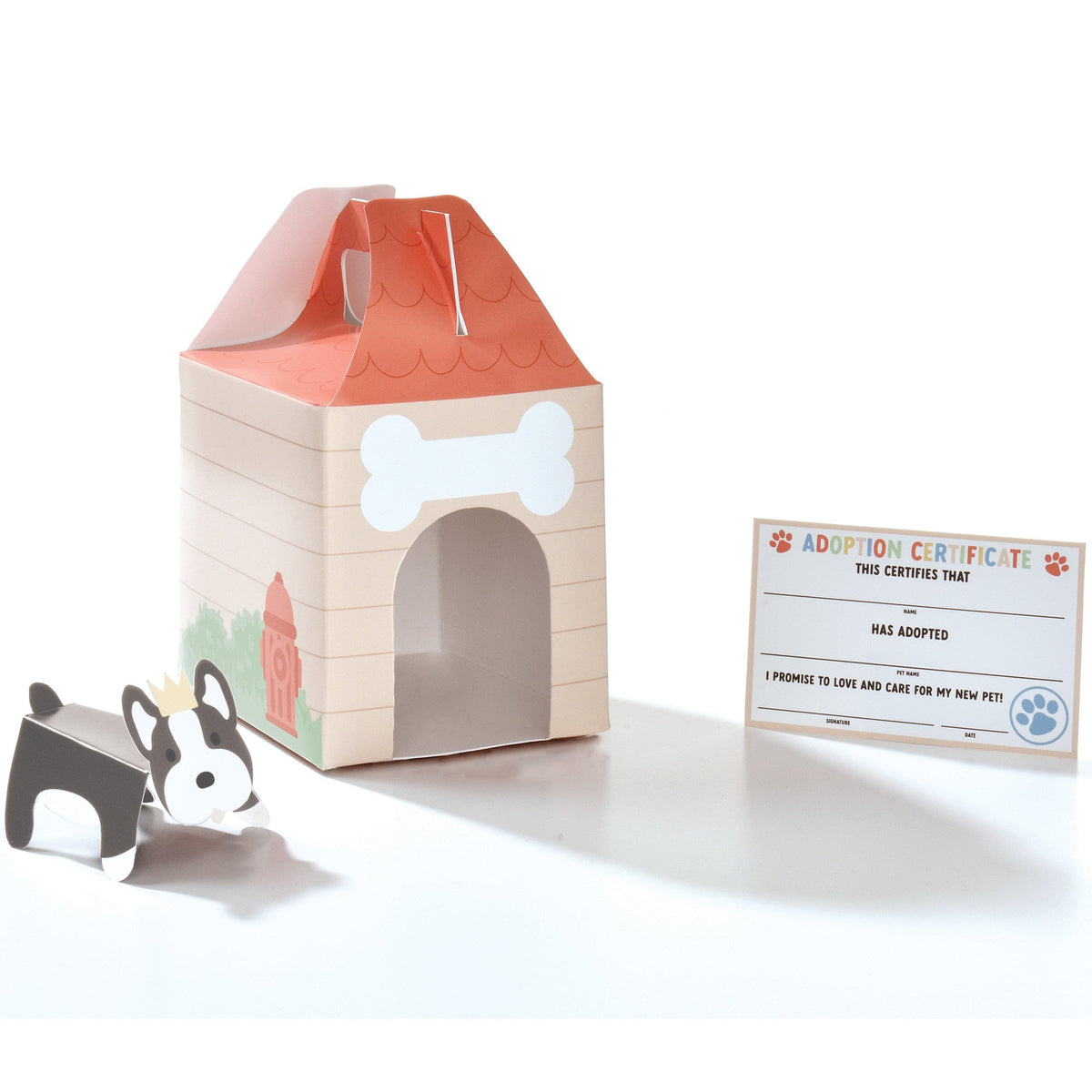 AMSCAN CA Kids Birthday Pawsome Adoption Kit Favor Box, 1 Count 192937432365
