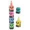 AMSCAN CA Kids Birthday Robot Stackable Markers, 6 Count