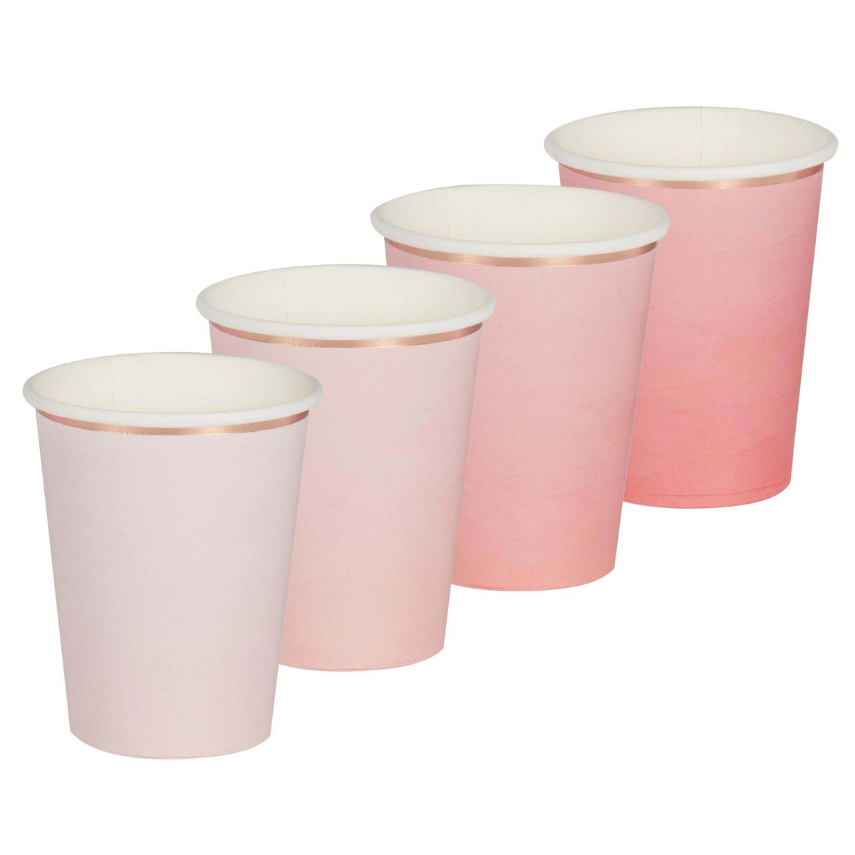 AMSCAN CA Kids Birthday Rose Gold Birthday Paper Cups, 9 Oz, 8 Count