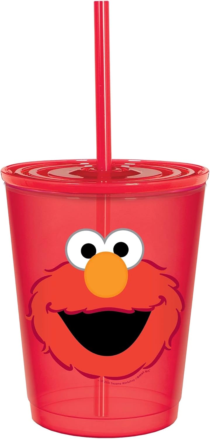 AMSCAN CA Kids Birthday Sesame Street Elmo Sippy Cup, 18 oz, 1 Count 192937310014