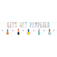 AMSCAN CA Kids Birthday Spa Party Banner Kit, 2 Count 192937430415