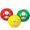 AMSCAN CA Kids Birthday Super Mario Bros Birthday Paper Lanterns, 3 Count