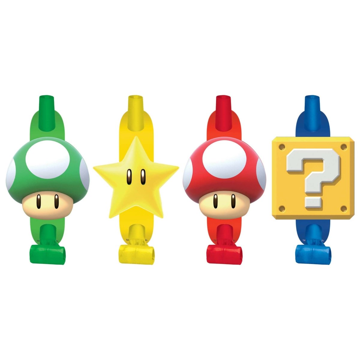 Amscan 671554 Super Mario Décorations Tourbillon - Accessoires Fête Mario Bros Colorés