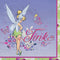 AMSCAN CA Kids Birthday Tinker Bell Birthday Large Lunch Napkins, 16 Count