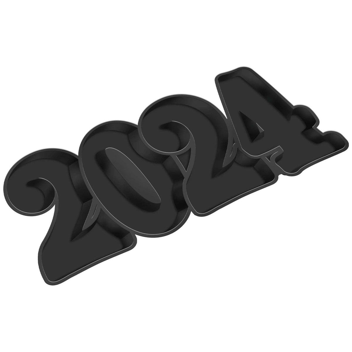 AMSCAN CA New Year 2024 New Year Black Cutout, 9.5 x 18.5 Inches, 1 Count