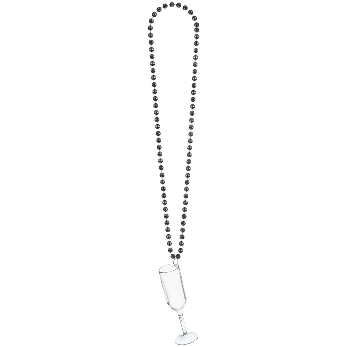 AMSCAN CA New Year Champagne Flute Necklace, 21 Inches, 1 Count 192937491249