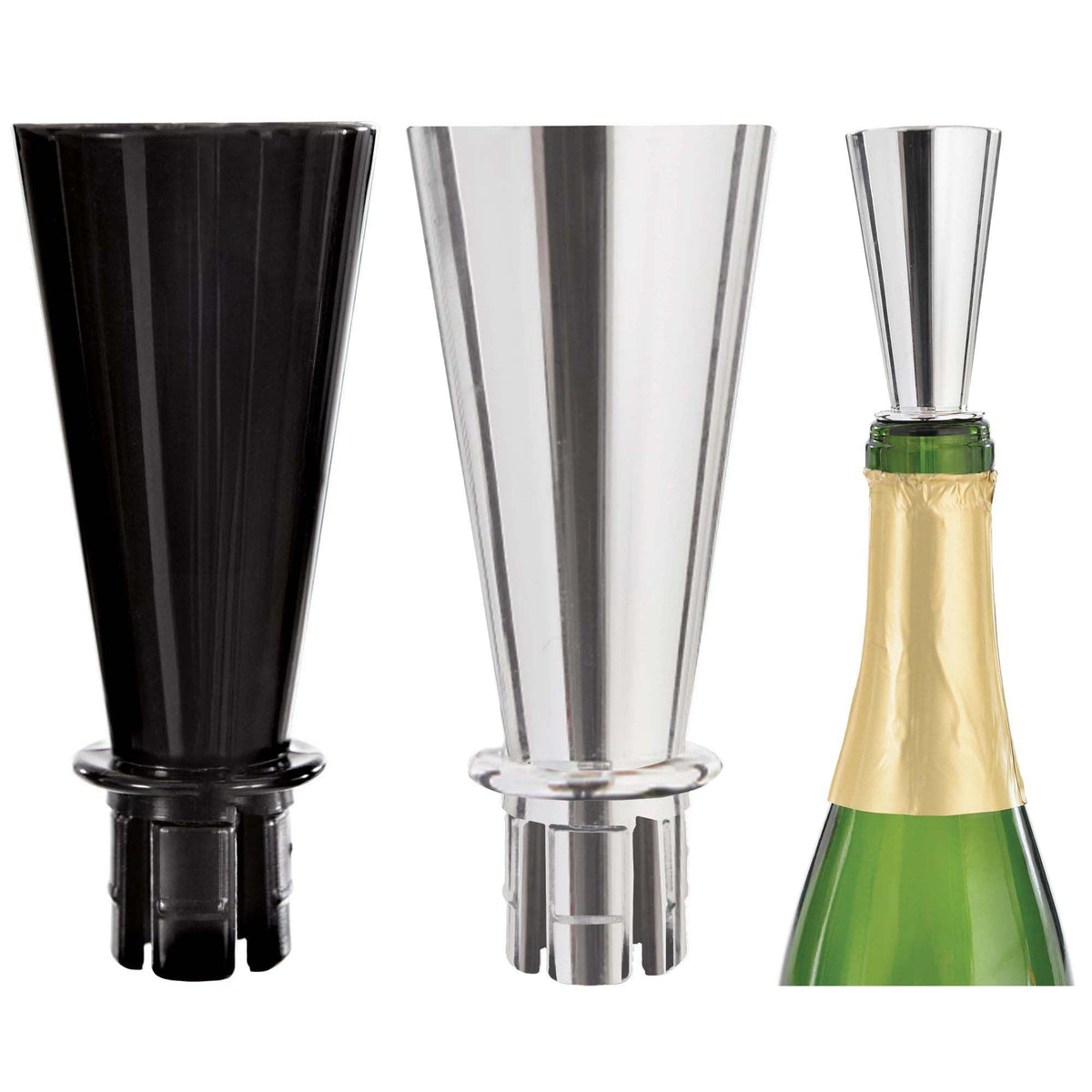 AMSCAN CA New Year Champagne Sippers, 3 x 1.3 Inches, 2 Count 192937491263