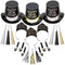 AMSCAN CA New Year Elegant Celebration Party Kit for 50 People, 100 Count 013051867799