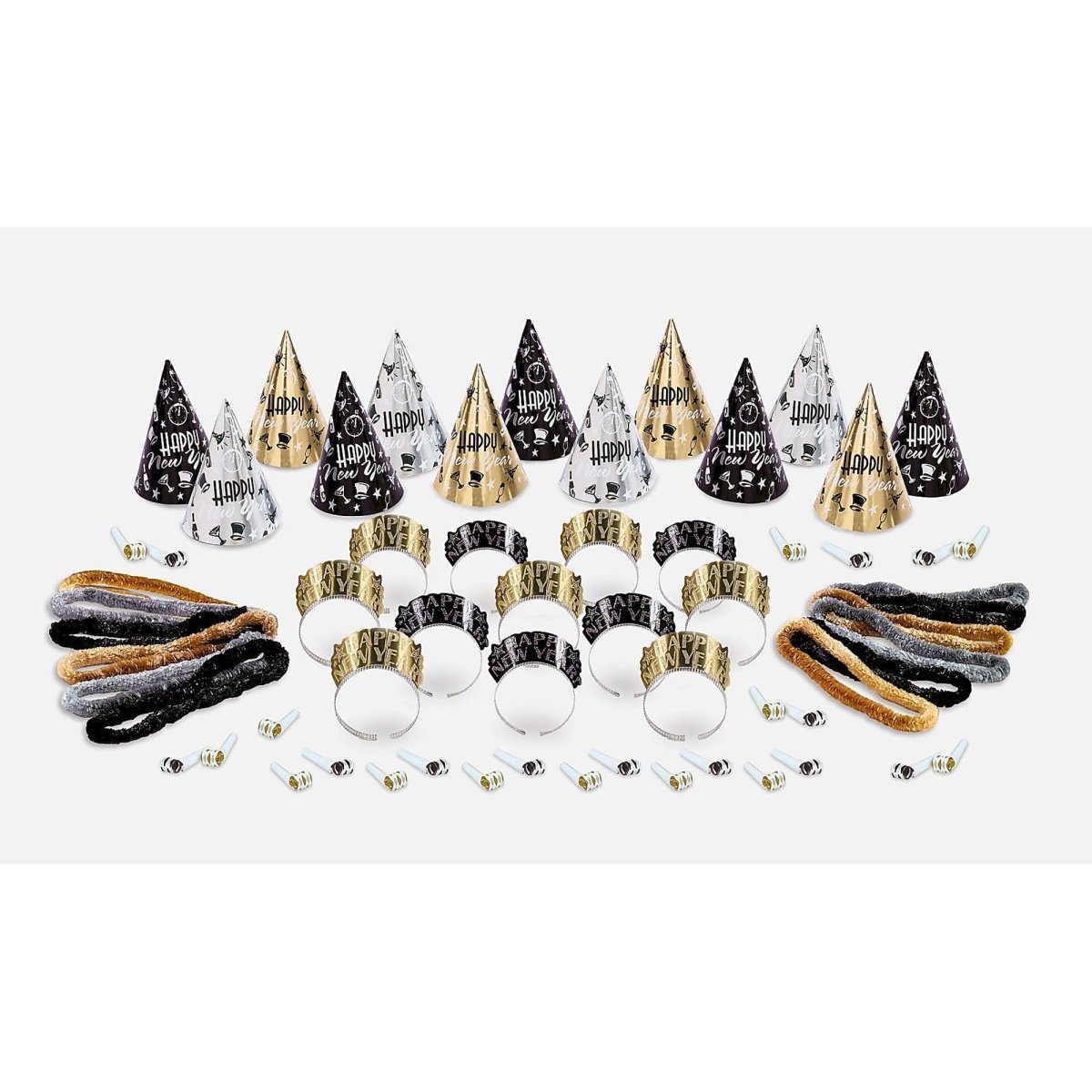 AMSCAN CA New Year Elegant Evening for 25 People, 62 Count 013051303891