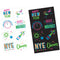 AMSCAN CA New Year New Year Glow-in-the-Dark Tattoo Sheet, 1 Count
