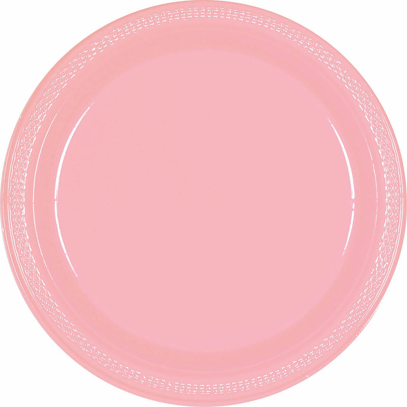 AMSCAN CA Plasticware Large Round Lunch Paper Plates, 10.25 Inches, 20 Count