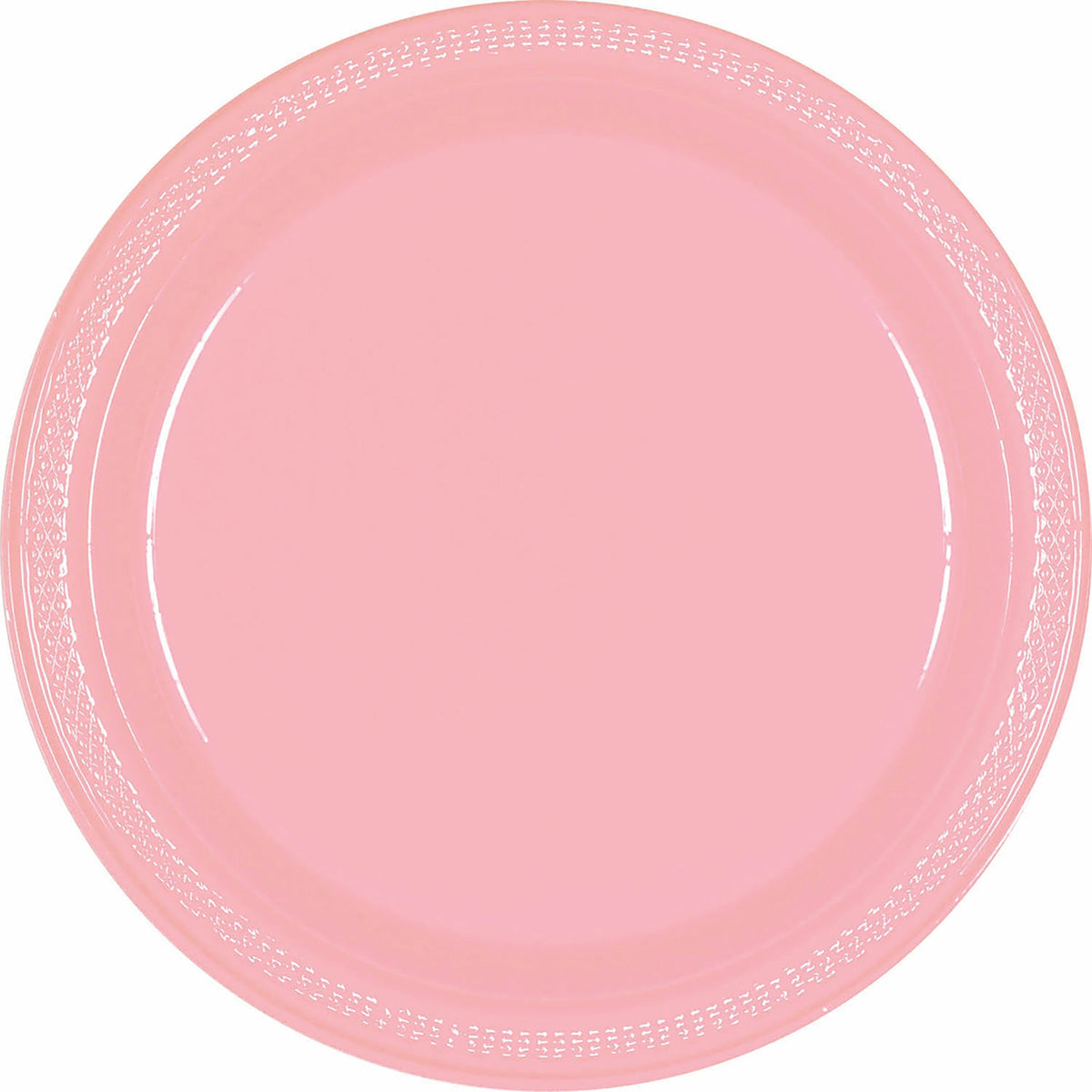 AMSCAN CA Plasticware Large Round Lunch Paper Plates, 10.25 Inches, 20 Count