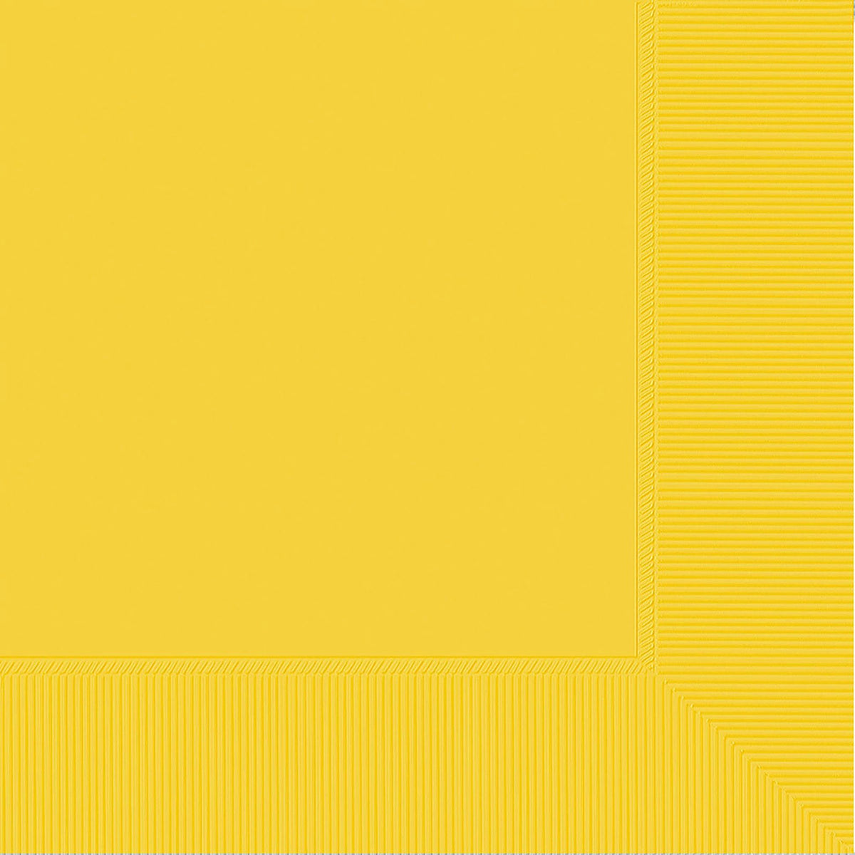 AMSCAN CA plasticware Yellow Sunshine Lunch Napkins Biodegradable , 40 Count