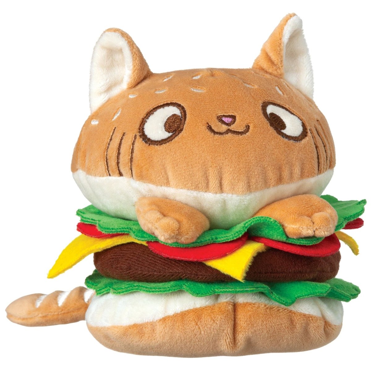 AMSCAN CA Plushes Kitty Burger Small Plush, 6 Inches, 1 Count