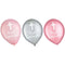 AMSCAN CA Religious Pink Communion Printed Latex Balloons, Pink and Grey, 12 Inches, 15 Count