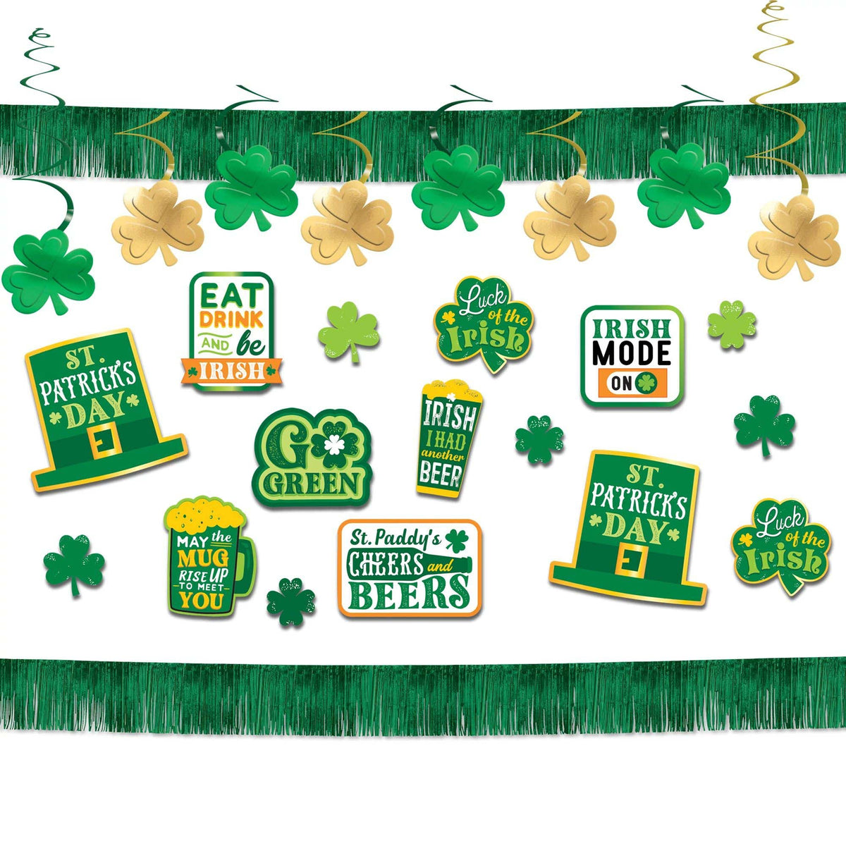 AMSCAN CA St-Patrick St-Patrick's Day Bar Decorating Kit, 1 Count