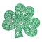 AMSCAN CA St-Patrick St-Patrick's Day Clover Placemat, 15.5 Inches, 1 Count