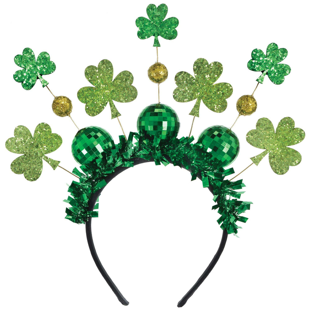 AMSCAN CA St-Patrick St-Patrick's Day Deluxe Disco Ball Headband, 1 Count