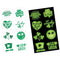 AMSCAN CA St-Patrick St-Patrick's Day Glow-In-the-Dark Tattoo Sheets, 2 Count