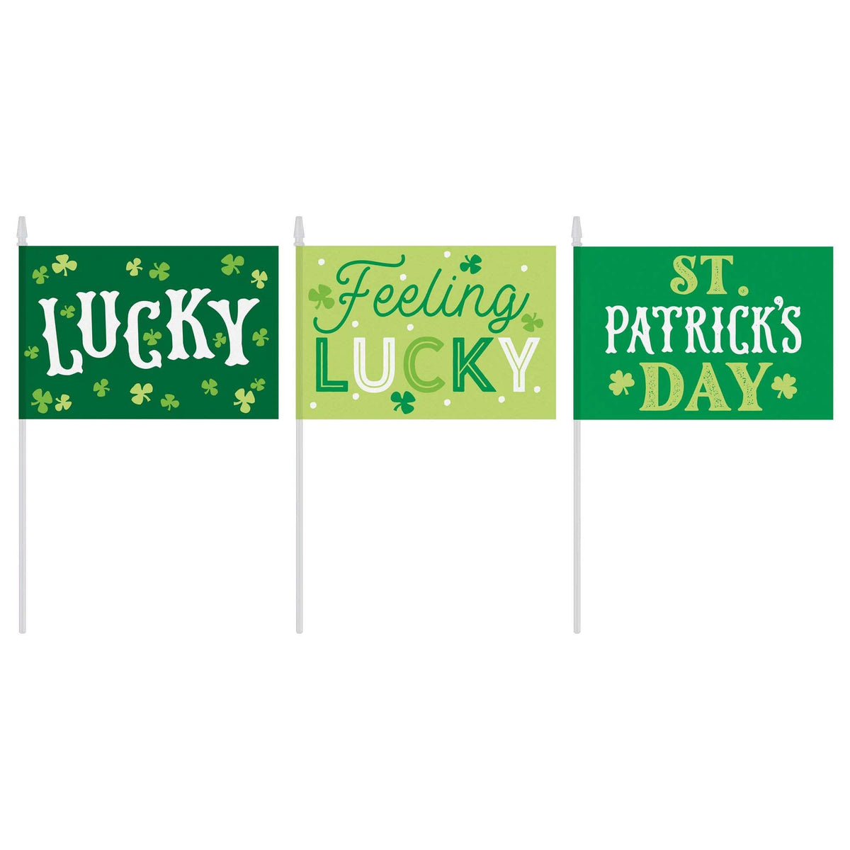 AMSCAN CA St-Patrick St-Patrick's Day Green Pennants, 3 Count