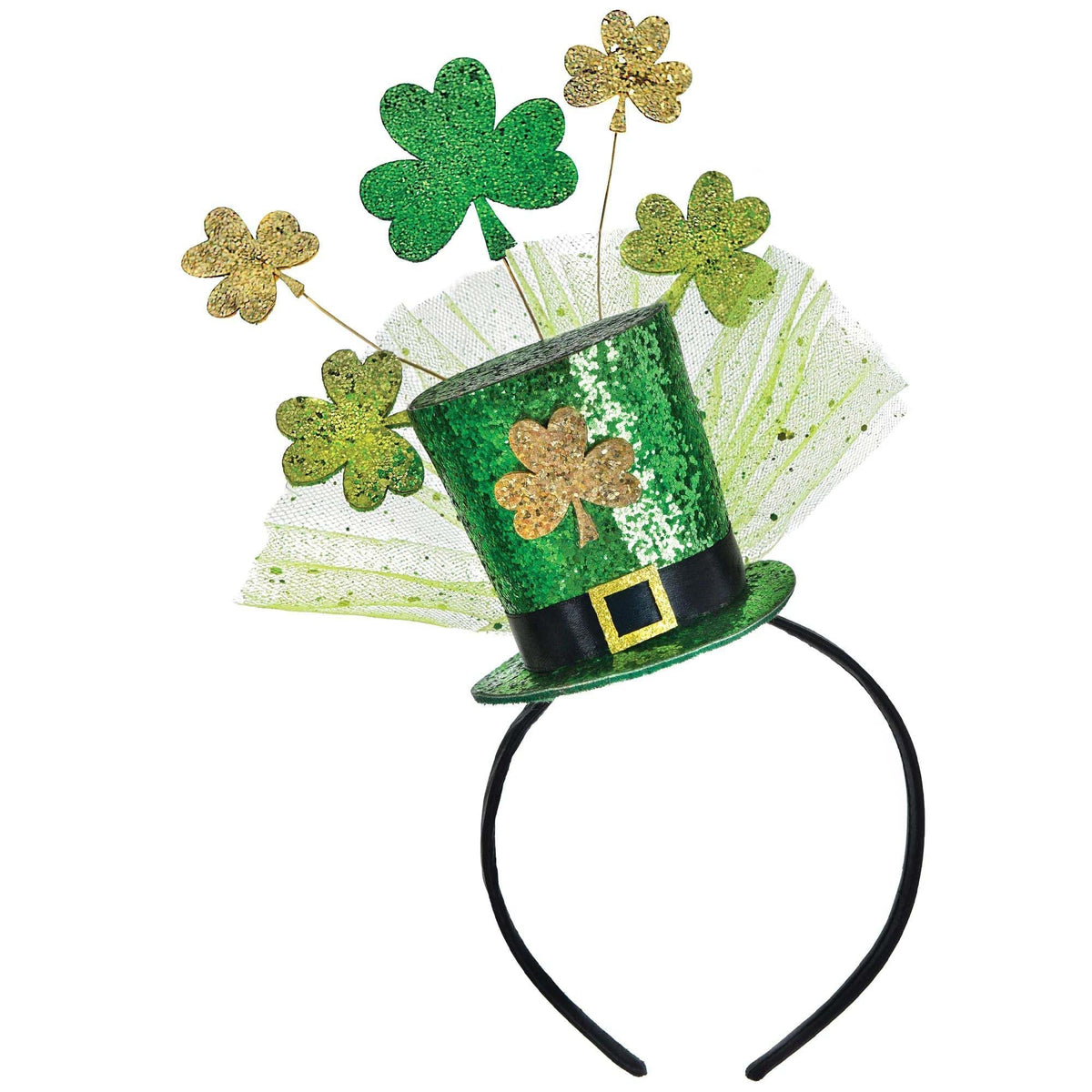 AMSCAN CA St-Patrick St-Patrick's Day Mini Top Hat Headband, 1 Count
