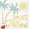 AMSCAN CA Summer Poolside Summer Small Beverage Napkins, 16 Count 011179150915