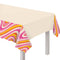 AMSCAN CA Summer Throwback Summer Rectangular Plastic Table Cover, 54 x 102 Inches, 1 Count