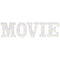 AMSCAN CA Theme Party Movie Night Light-Up Marquee M-O-V-I-E, 1 Count